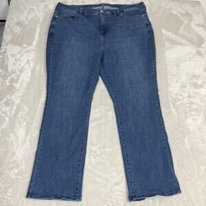 NYDJ Jeans Womens 22W Blue Denim Billie Mini Boot Lift Tuck Stretch High Rise